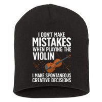 Funny Violin For Men Women Violin Player Orchestra Teacher Short Acrylic Beanie