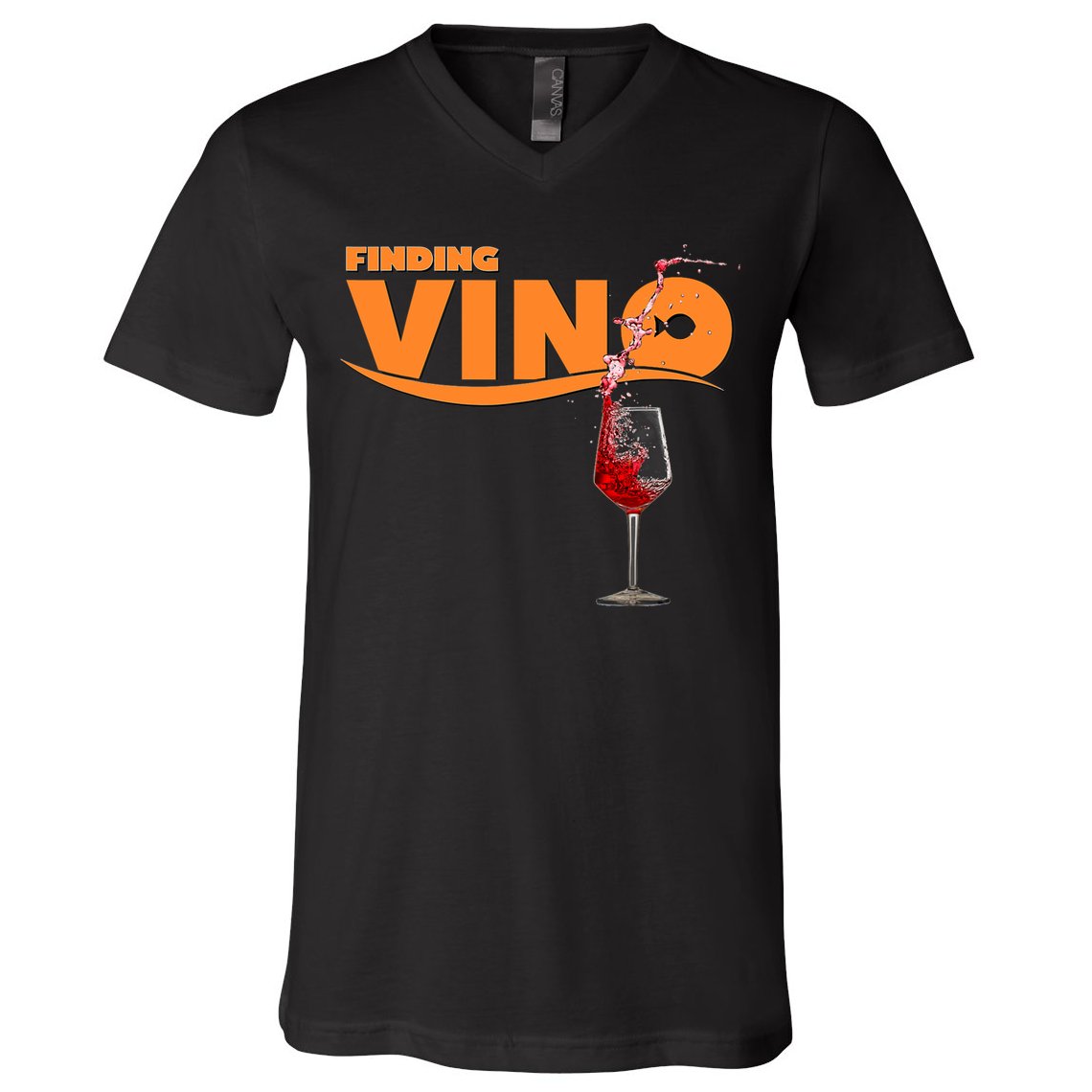 Finding Vino For Wine Lovers V-Neck T-Shirt