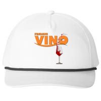 Finding Vino For Wine Lovers Snapback Five-Panel Rope Hat