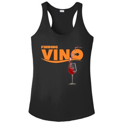 Finding Vino For Wine Lovers Ladies PosiCharge Competitor Racerback Tank