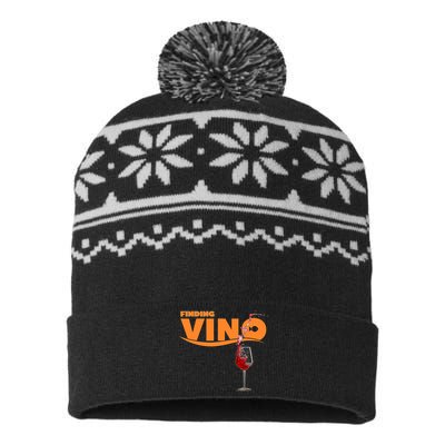 Finding Vino For Wine Lovers USA-Made Snowflake Beanie