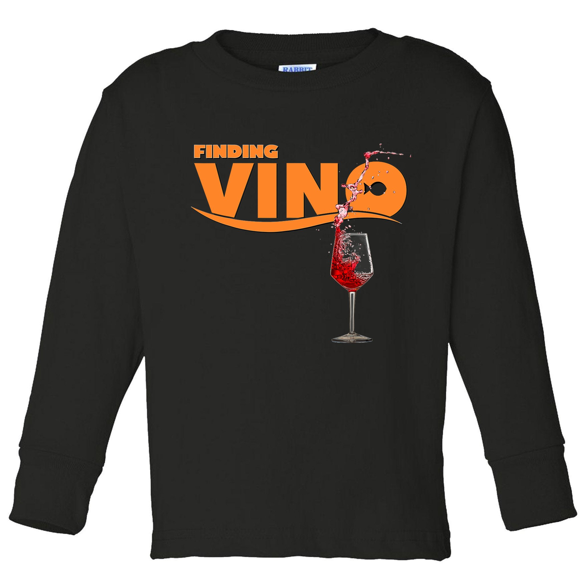 Finding Vino For Wine Lovers Toddler Long Sleeve Shirt