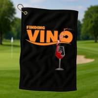 Finding Vino For Wine Lovers Golf Towel