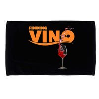 Finding Vino For Wine Lovers Microfiber Hand Towel