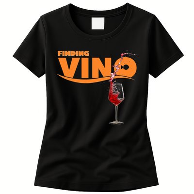 Finding Vino For Wine Lovers Womens T-Shirt
