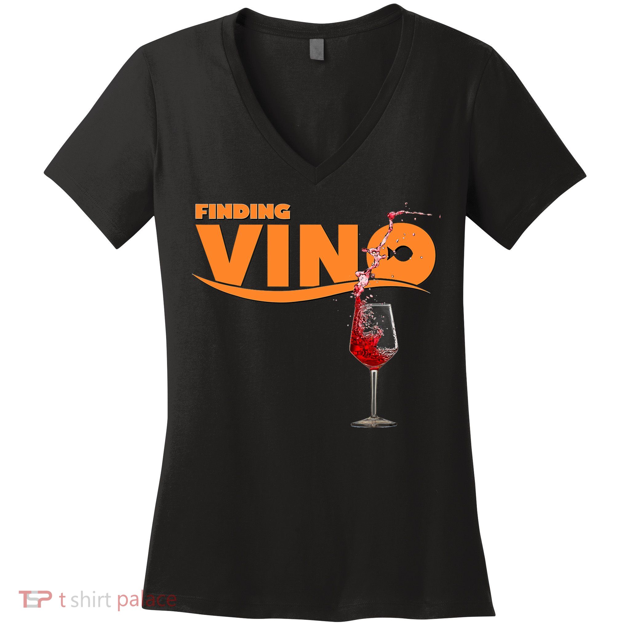 Finding Vino For Wine Lovers Women's V-Neck T-Shirt