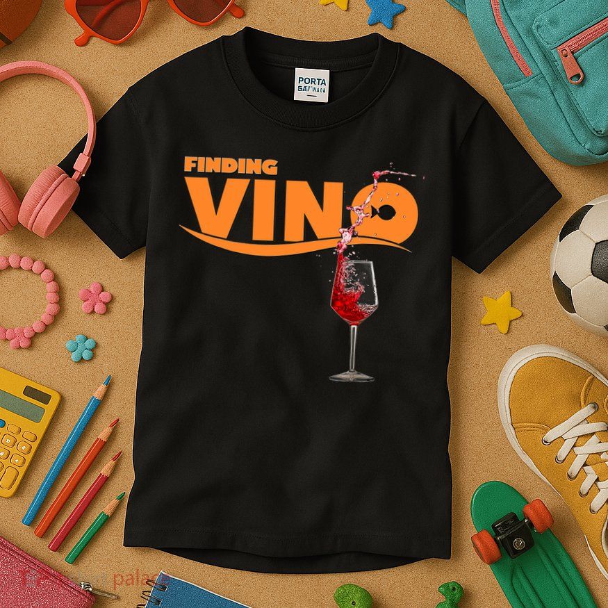 Finding Vino For Wine Lovers Kids T-Shirt