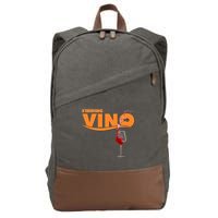 Finding Vino For Wine Lovers Cotton Canvas Backpack
