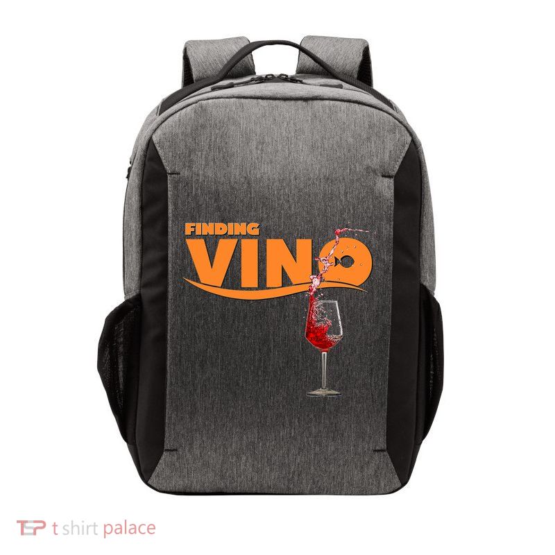 Finding Vino For Wine Lovers Vector Backpack