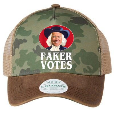 Faker Votes Funny Joe Biden Election Legacy Tie Dye Trucker Hat