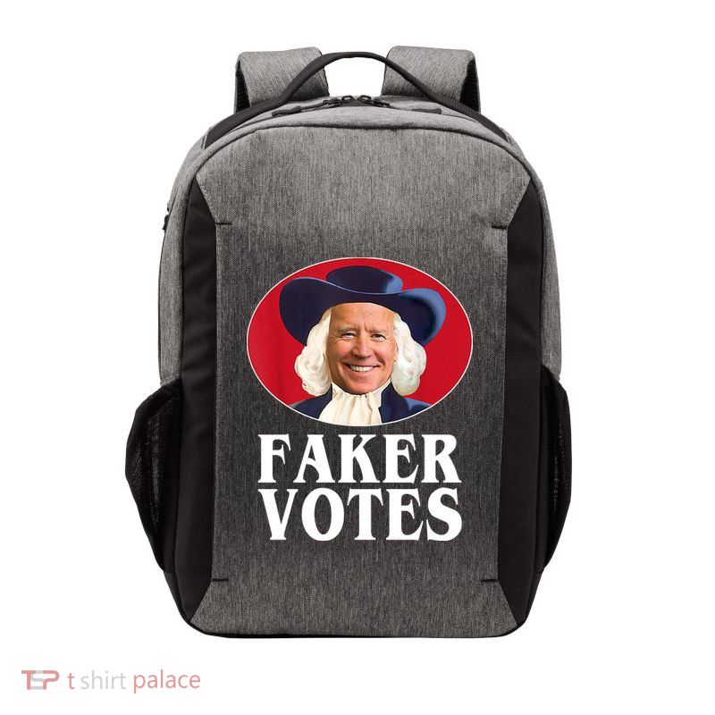 Faker Votes Funny Joe Biden Election Vector Backpack