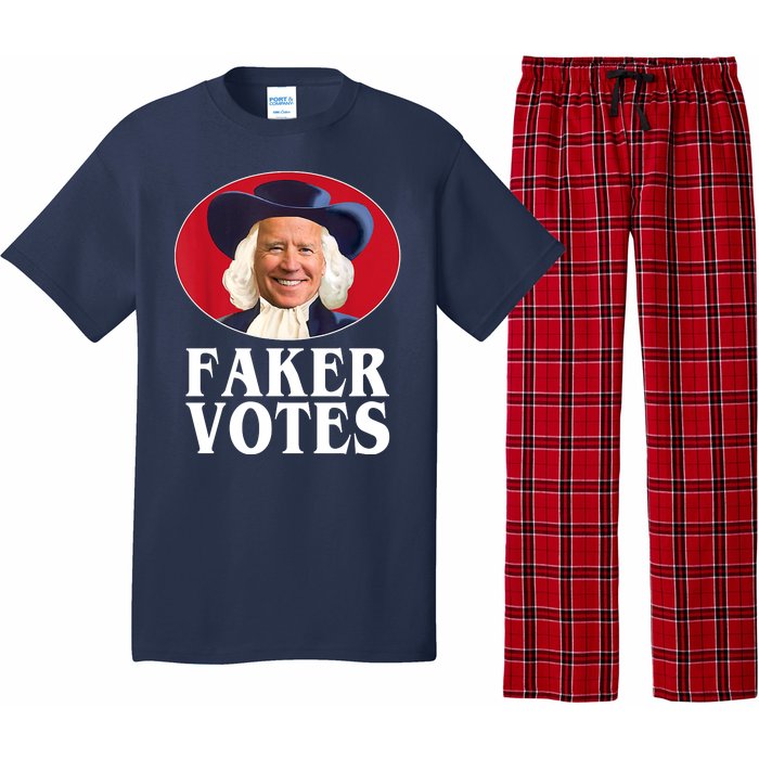 Faker Votes Funny Joe Biden Election Pajama Set