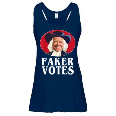 Faker Votes Funny Joe Biden Election Ladies Essential Flowy Tank