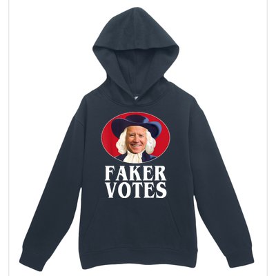 Faker Votes Funny Joe Biden Election Urban Pullover Hoodie