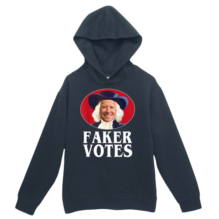 Faker Votes Funny Joe Biden Election Urban Pullover Hoodie