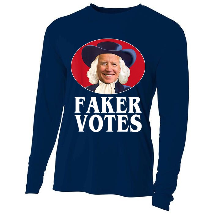 Faker Votes Funny Joe Biden Election Cooling Performance Long Sleeve Crew