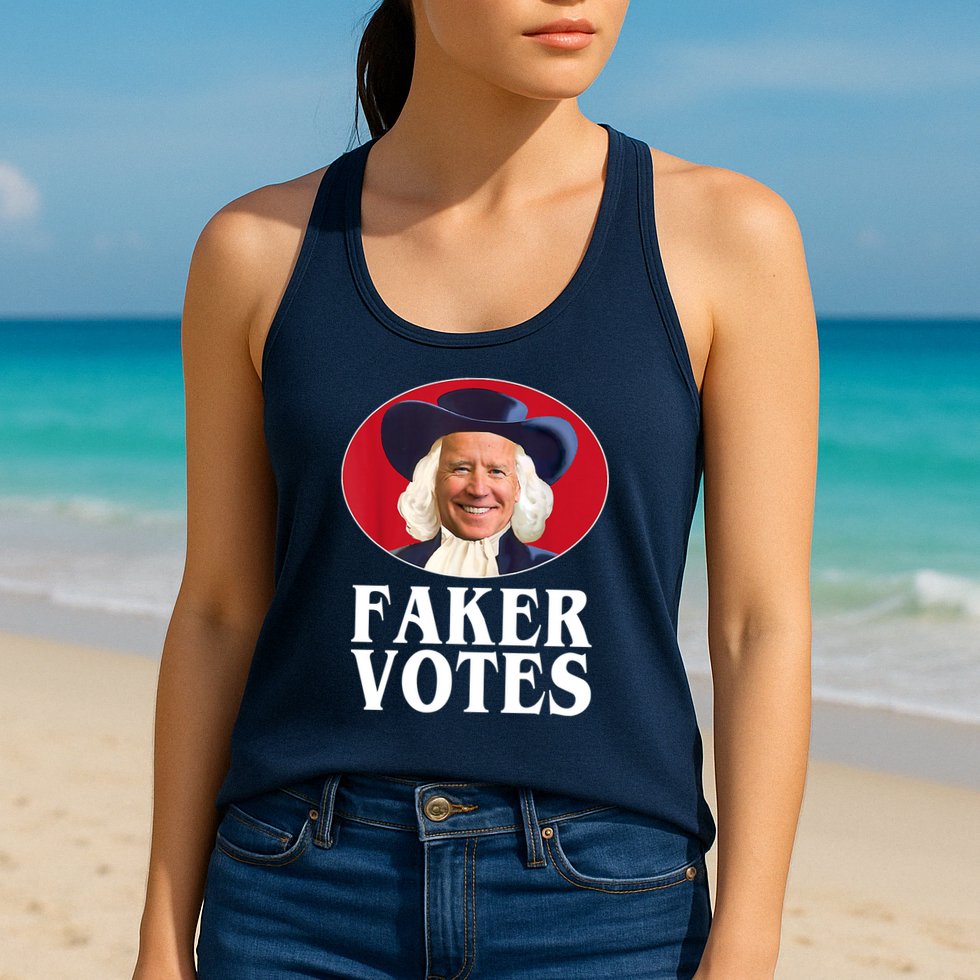 Faker Votes Funny Joe Biden Election Womens Tank Top