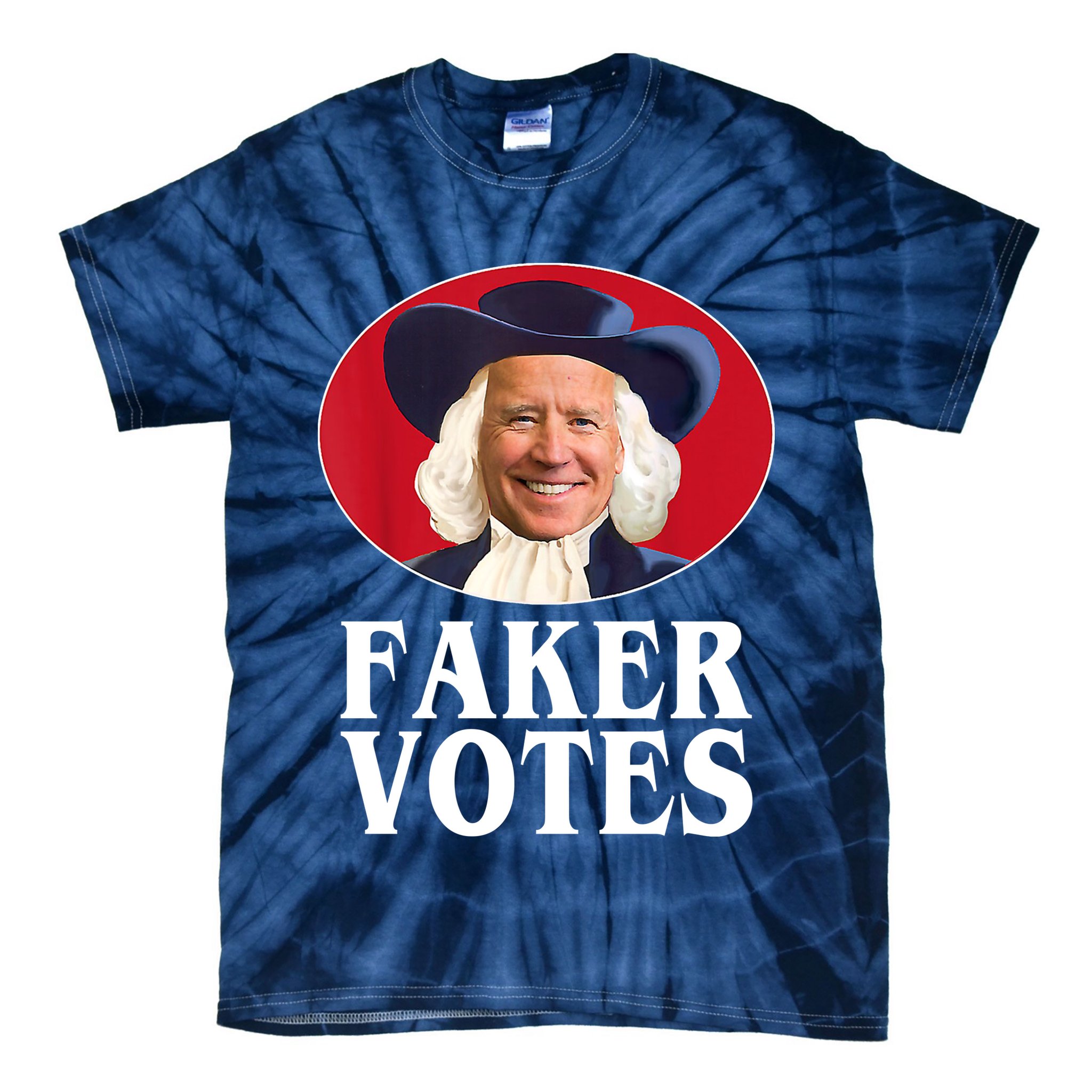 Faker Votes Funny Joe Biden Election Tie-Dye T-Shirt