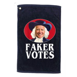 Faker Votes Funny Joe Biden Election Platinum Collection Golf Towel