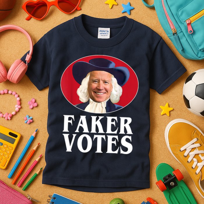 Faker Votes Funny Joe Biden Election Kids T-Shirt