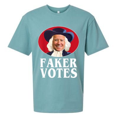 Faker Votes Funny Joe Biden Election Sueded Cloud Jersey T-Shirt