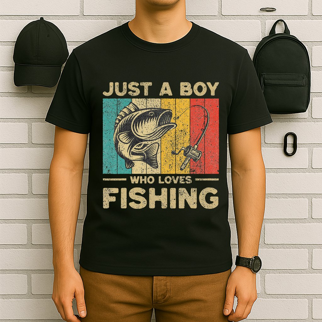 Funny Vintage Fishing Jokes Fisherman Bass Fish T-Shirt