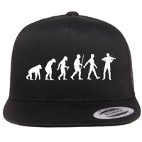 Funny Violin For  Orchestra Violin Player Lovers Flat Bill Trucker Hat
