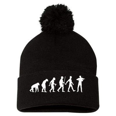 Funny Violin For  Orchestra Violin Player Lovers Pom Pom 12in Knit Beanie