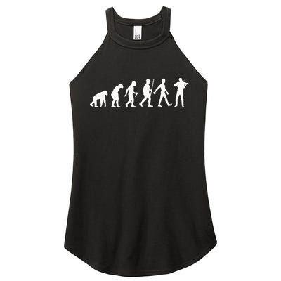 Funny Violin For  Orchestra Violin Player Lovers Women's Perfect Tri Rocker Tank
