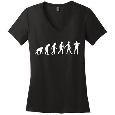 Funny Violin For  Orchestra Violin Player Lovers Women's V-Neck T-Shirt
