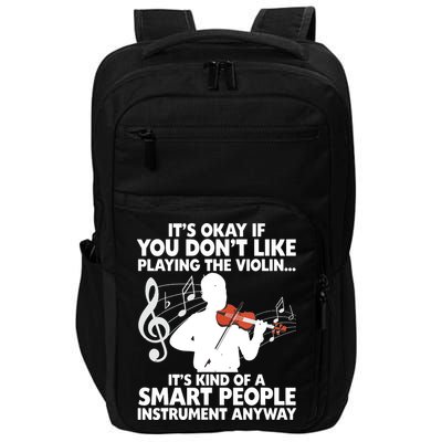 Funny Violin For Men Women Music Instrument Player Musicians Impact Tech Backpack