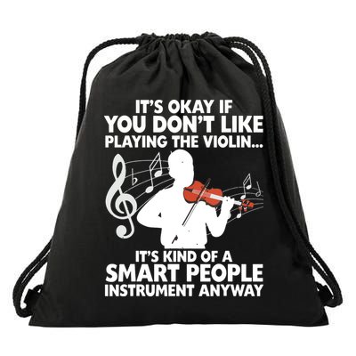 Funny Violin For Men Women Music Instrument Player Musicians Drawstring Bag