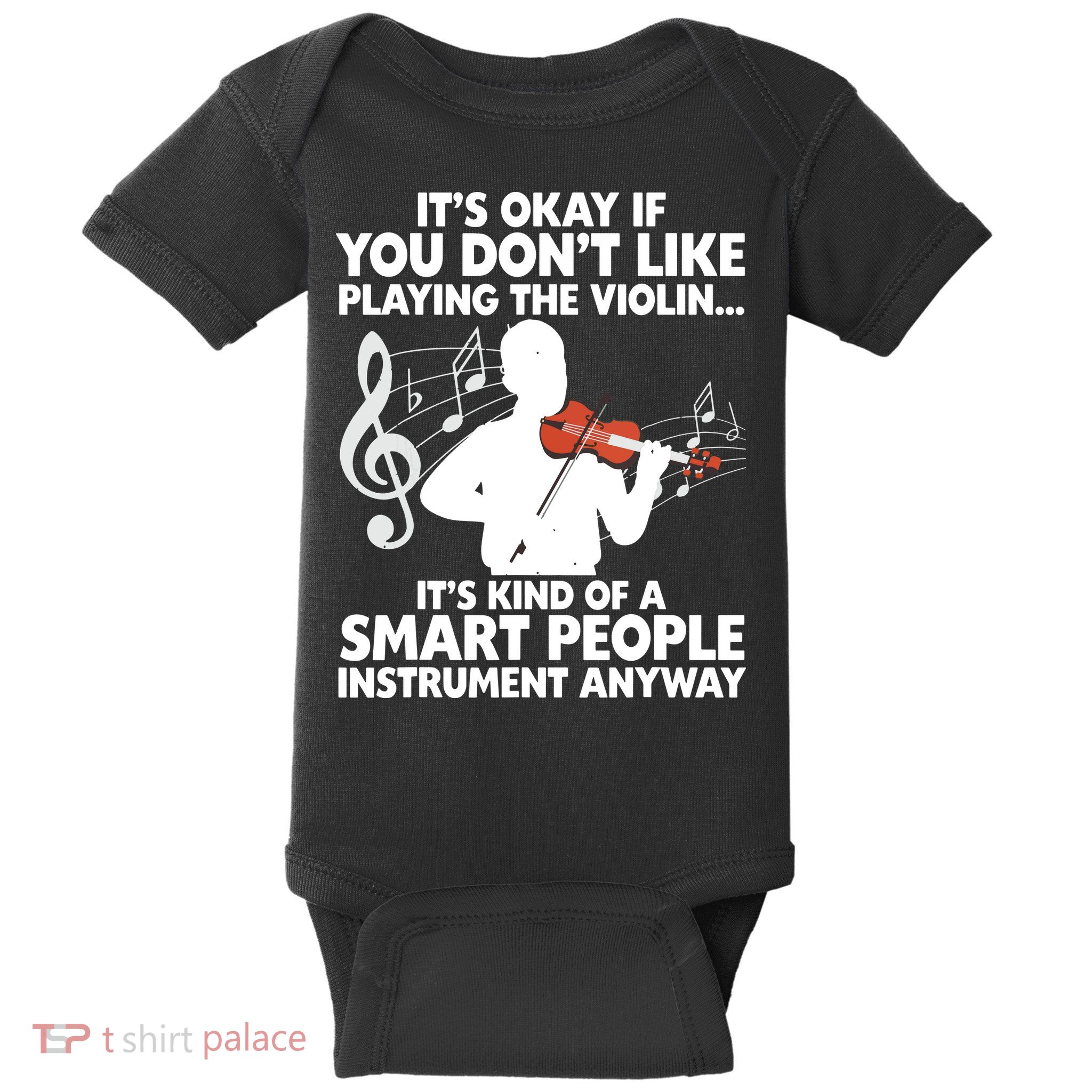 Funny Violin For Men Women Music Instrument Player Musicians Baby Bodysuit