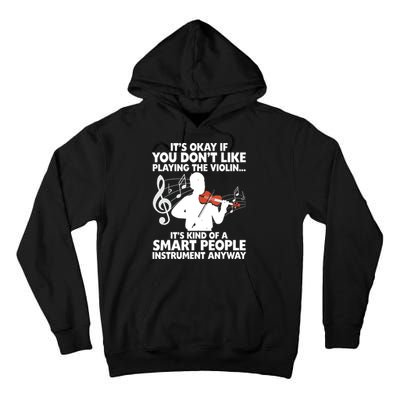 Funny Violin For Men Women Music Instrument Player Musicians Tall Hoodie