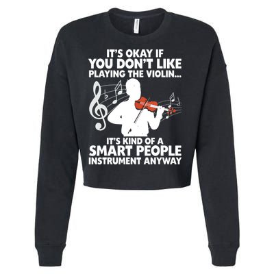 Funny Violin For Men Women Music Instrument Player Musicians Cropped Pullover Crew