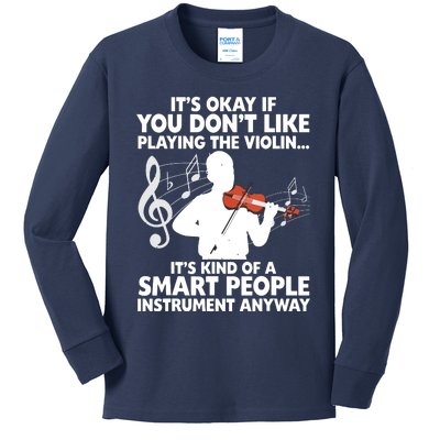 Funny Violin For Men Women Music Instrument Player Musicians Kids Long Sleeve Shirt