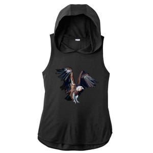 Flying Vulture Ladies PosiCharge Tri-Blend Wicking Draft Hoodie Tank