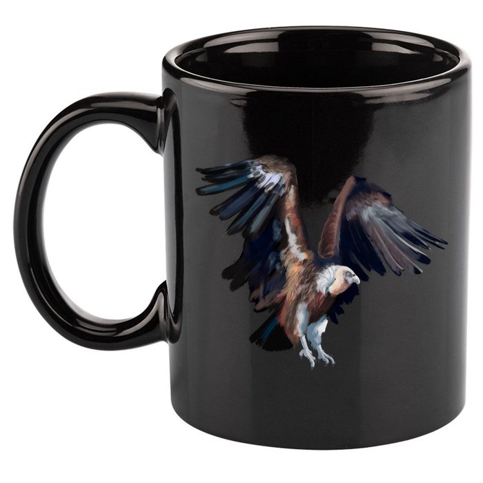Flying Vulture 11oz C Handle Ceramic Mug