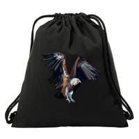 Flying Vulture Drawstring Bag