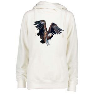 Flying Vulture Womens Funnel Neck Pullover Hood