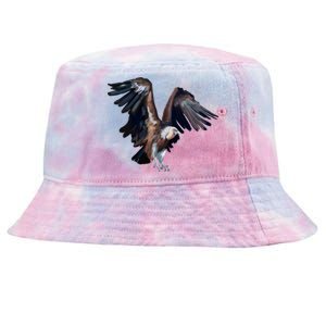 Flying Vulture Tie-Dyed Bucket Hat