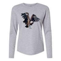 Flying Vulture Womens Cotton Relaxed Long Sleeve T-Shirt