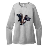 Flying Vulture Womens CVC Long Sleeve Shirt