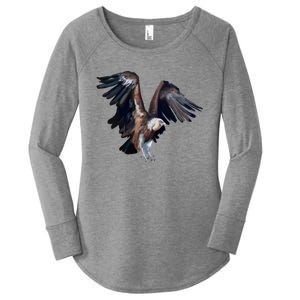 Flying Vulture Women's Perfect Tri Tunic Long Sleeve Shirt