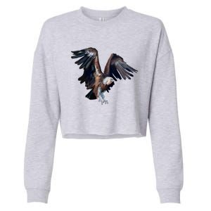 Flying Vulture Cropped Pullover Crew