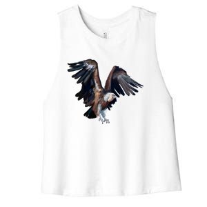 Flying Vulture Women's Racerback Cropped Tank