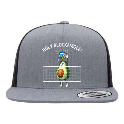 Funny Volleyball For  Holy Guacamole Player Blocker Flat Bill Trucker Hat