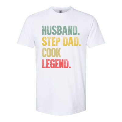 Funny Vintage Funny Gift Husband Step Dad Cook Legend Gift Softstyle® CVC T-Shirt