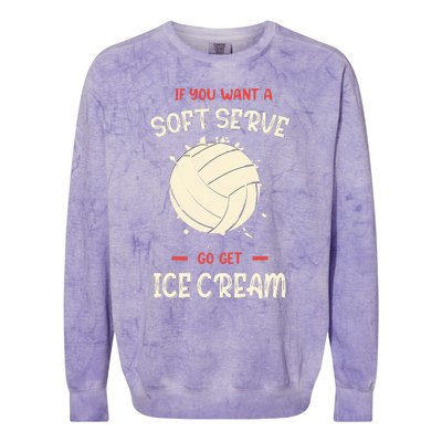 Funny Volleyball  Colorblast Crewneck Sweatshirt