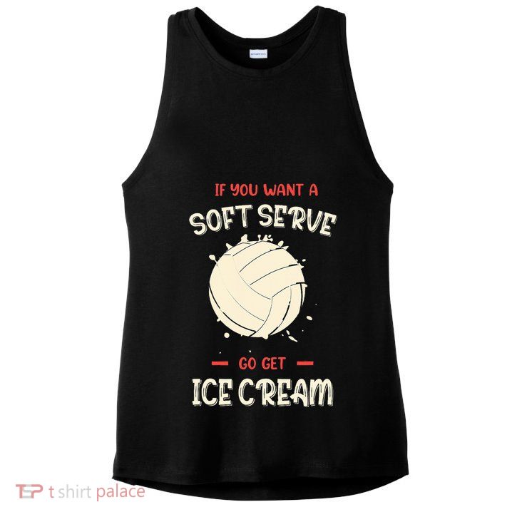 Funny Volleyball  Ladies PosiCharge Tri-Blend Wicking Tank